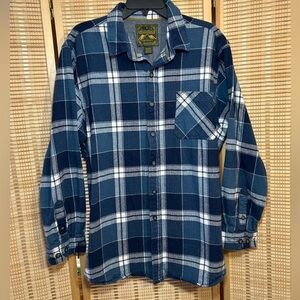 Plaid Button-Up Shirt